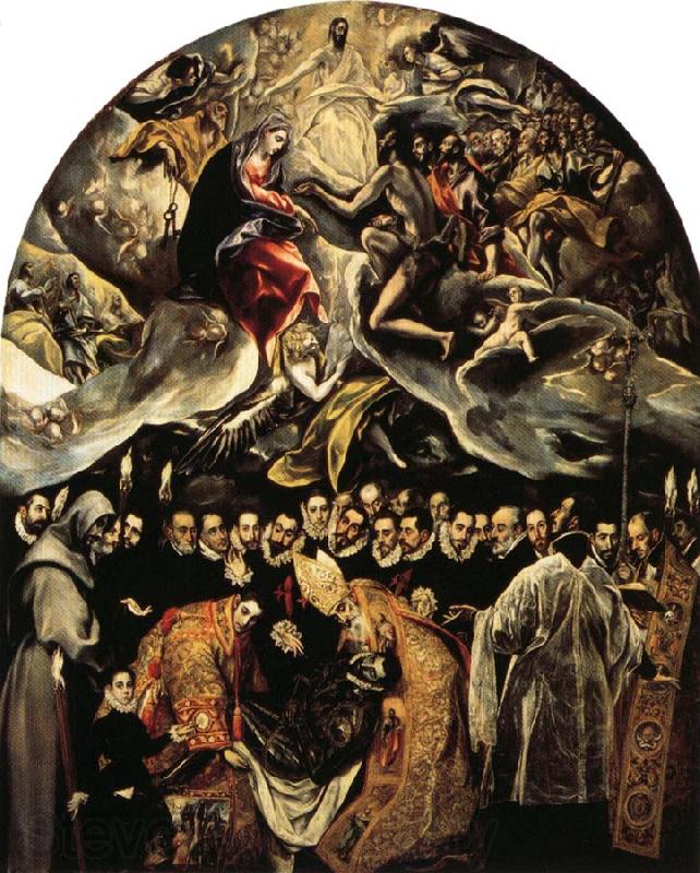 El Greco The Burial of Count of Orgaz France oil painting art